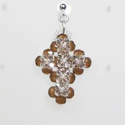 Pierces - Silver brass - Earrings Proserpine - Pierces - Silver brass - Laiton argenté